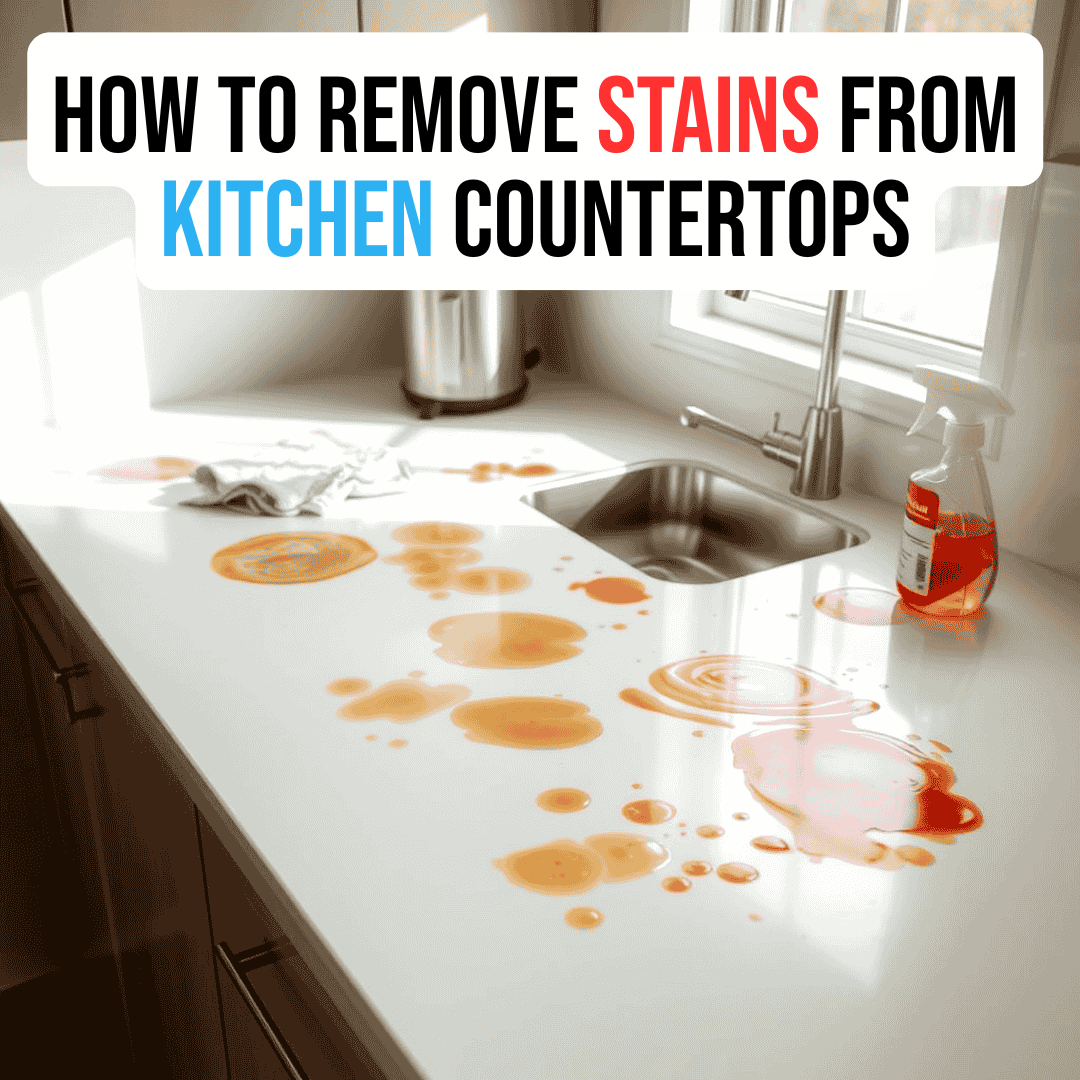 How to Remove Stains from Kitchen Countertops