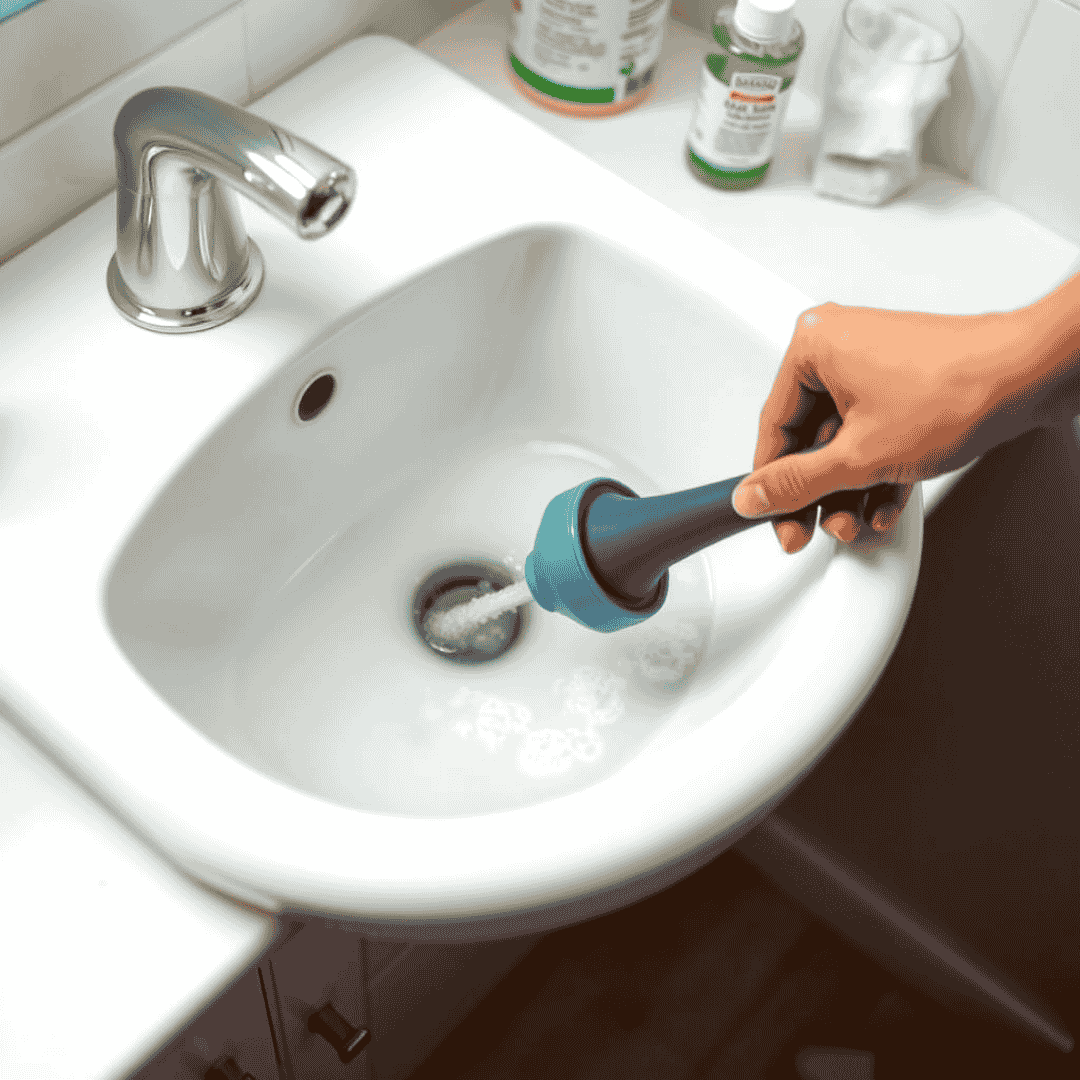 Use a Plunger for Slow-Draining Sinks