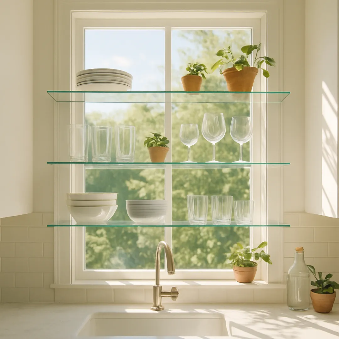 Hang Shelves in the Window