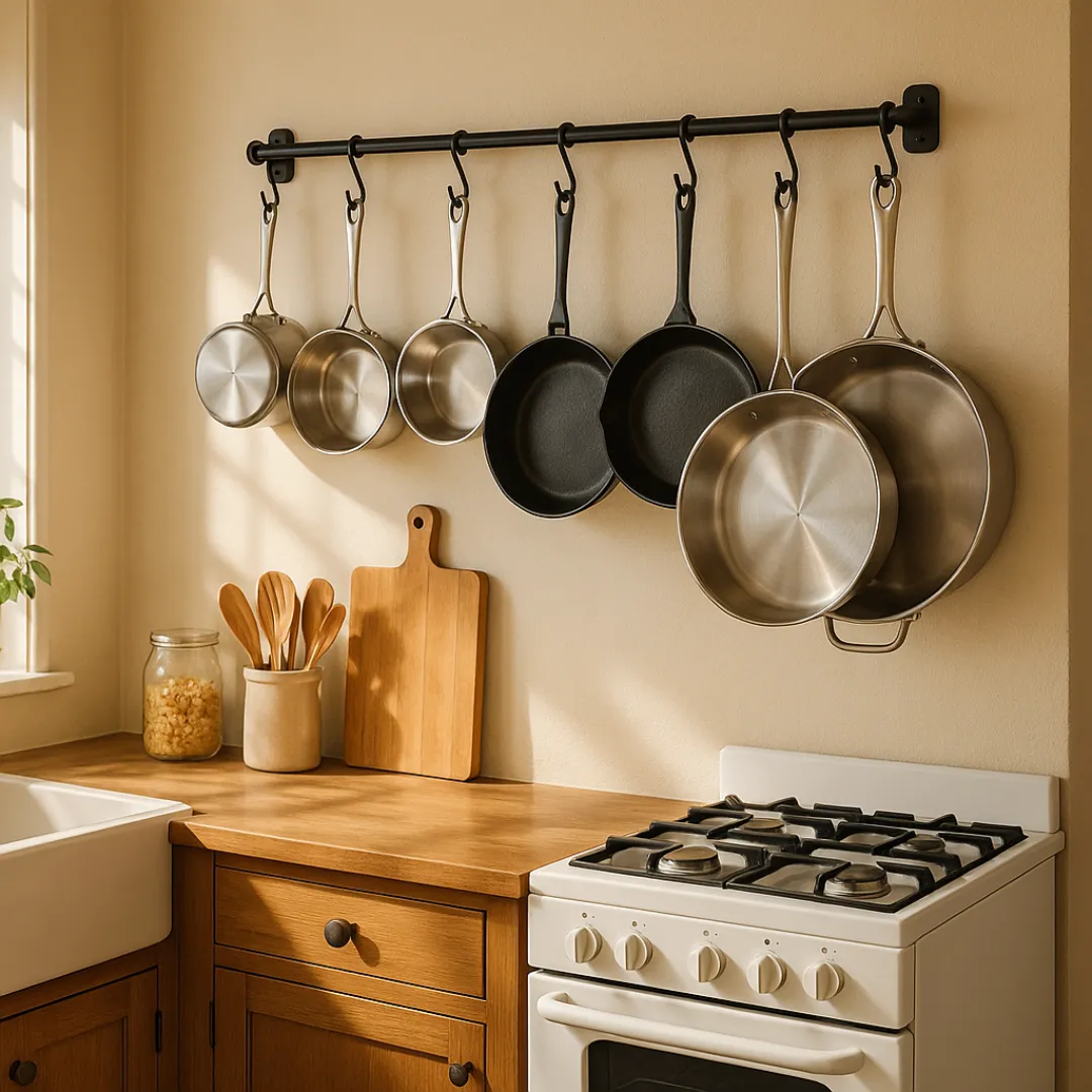 Hanging a Pan and Pot Organizer