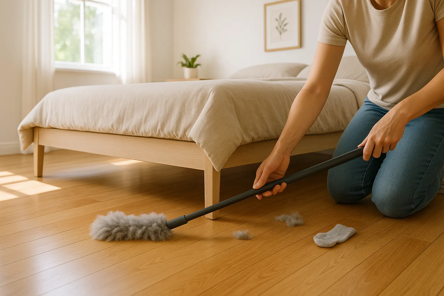 How to Clean Under the Bed Without Moving It