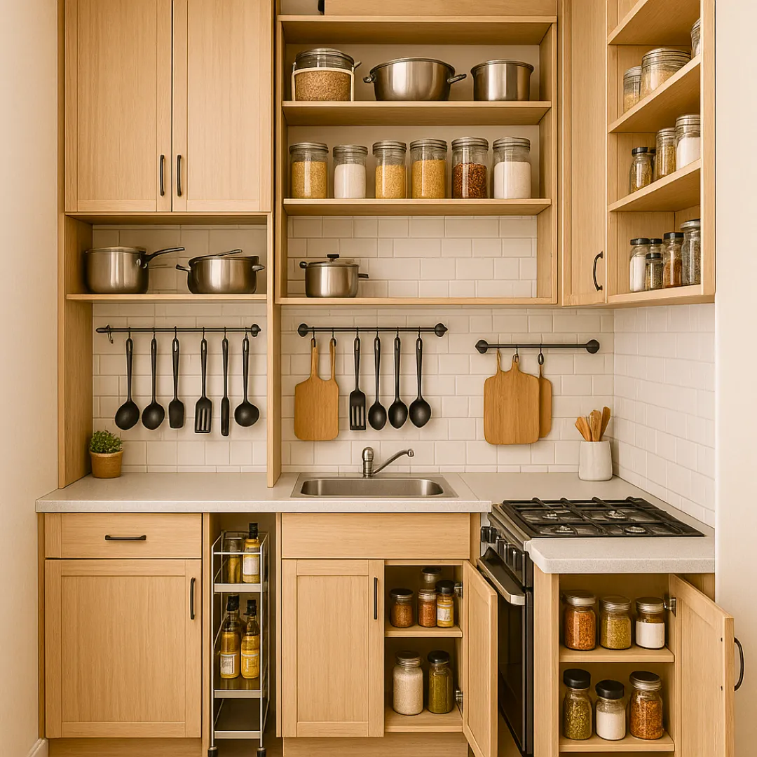 Store Items Vertically to Save Space