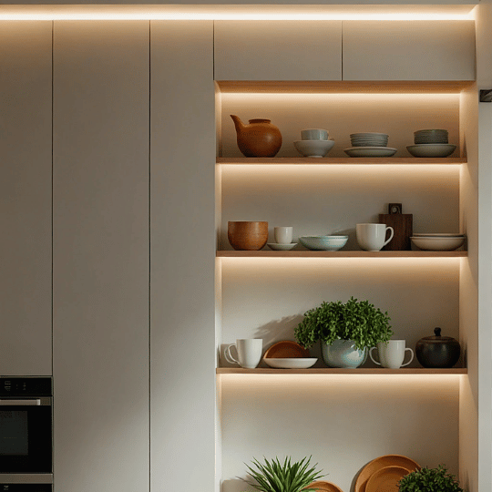 17. Use Built-In Lighting for a Sleek Design