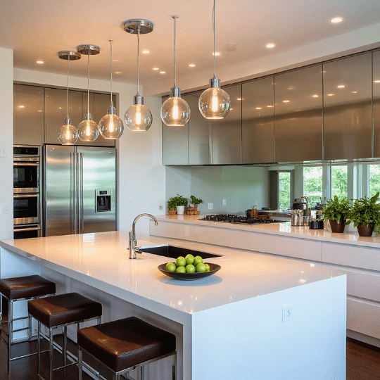 2. Use Mirrored Fixtures to Reflect Light