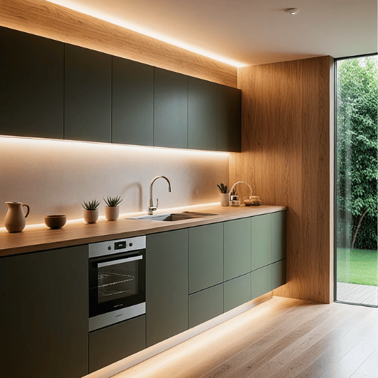4. Install Under-Cabinet Lighting for Better Counters