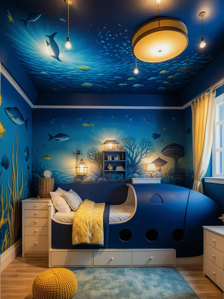 1. Underwater World Kids Bedroom Decor