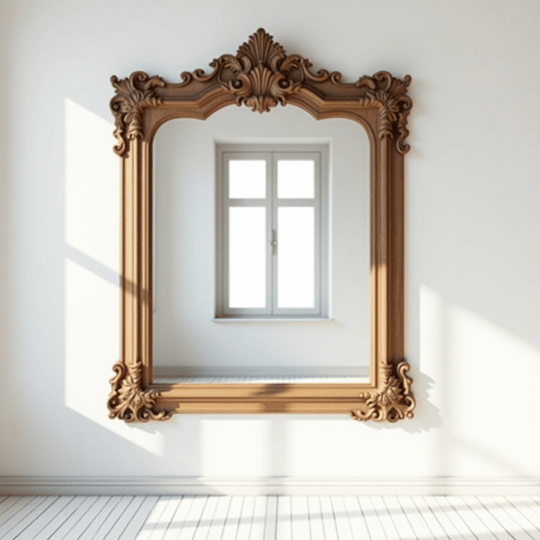 3. Hang a Mirror to Add Depth