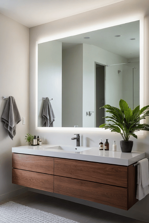 9. Use a Large Mirror