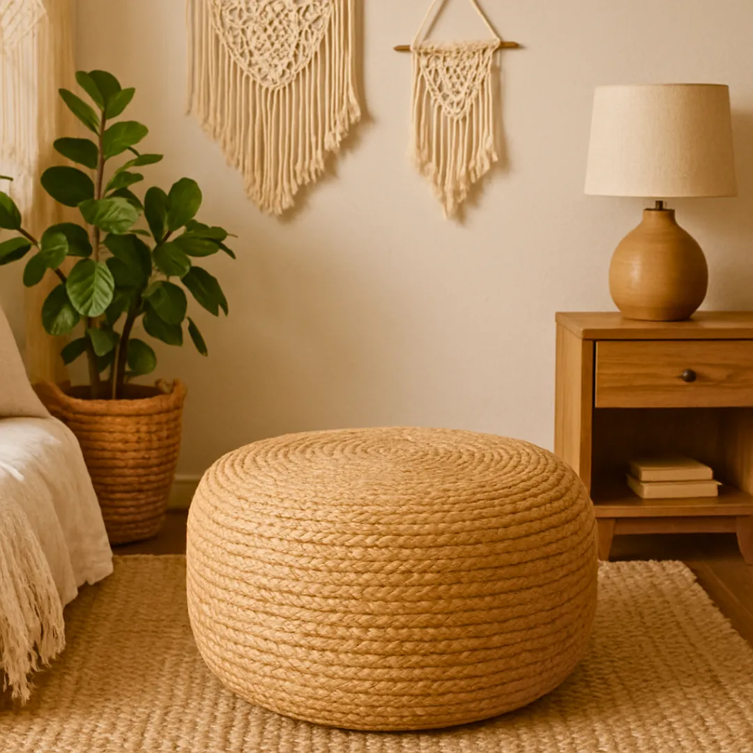 Jute Poufs for Seating