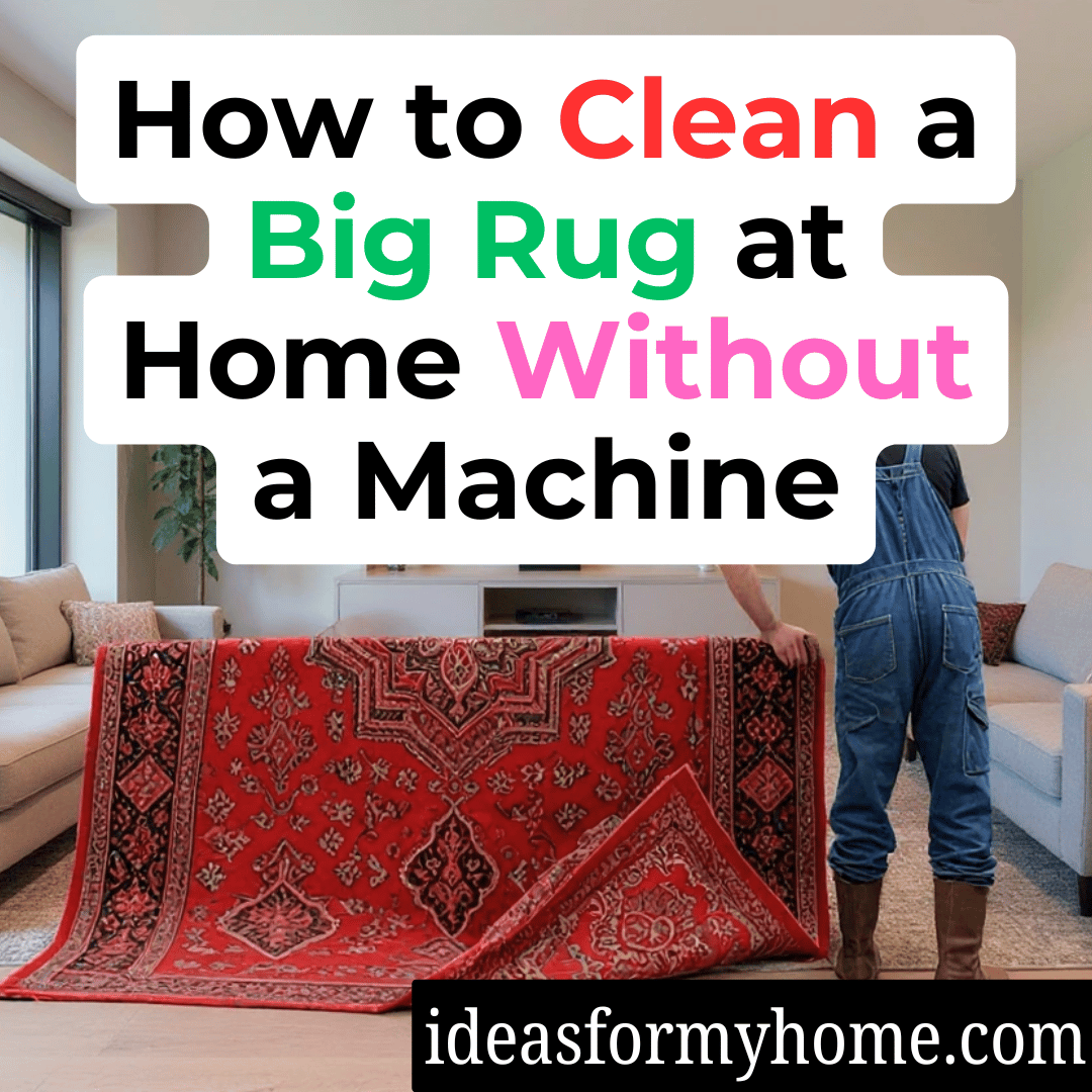 How to Clean a Big Rug at Home Without a Machine