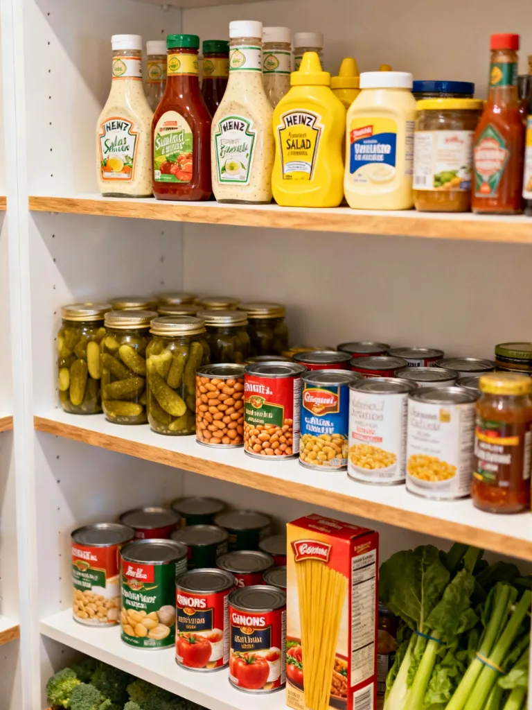 Add Risers for Organizing Canned Goods