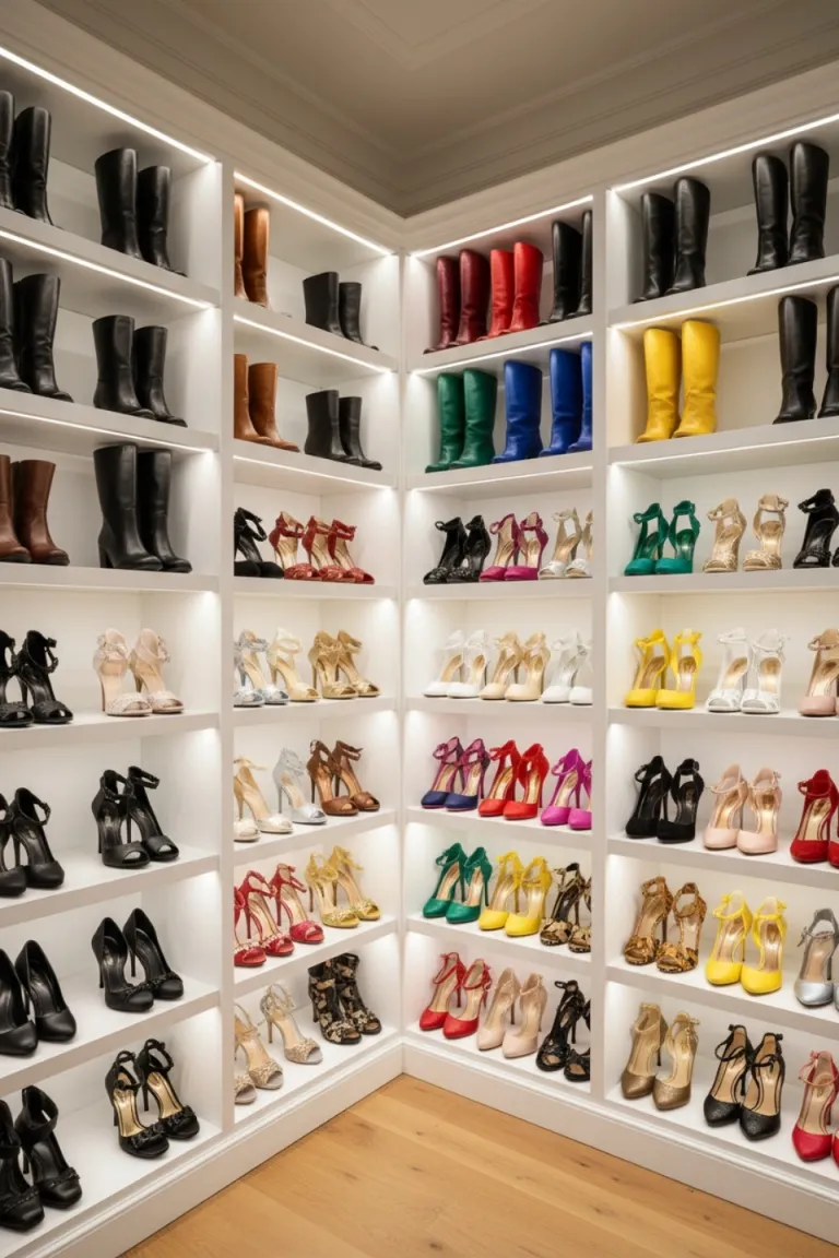 Arrange Shoes by Color
