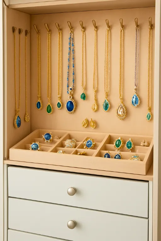 Beautiful Jewelry Station for Closet