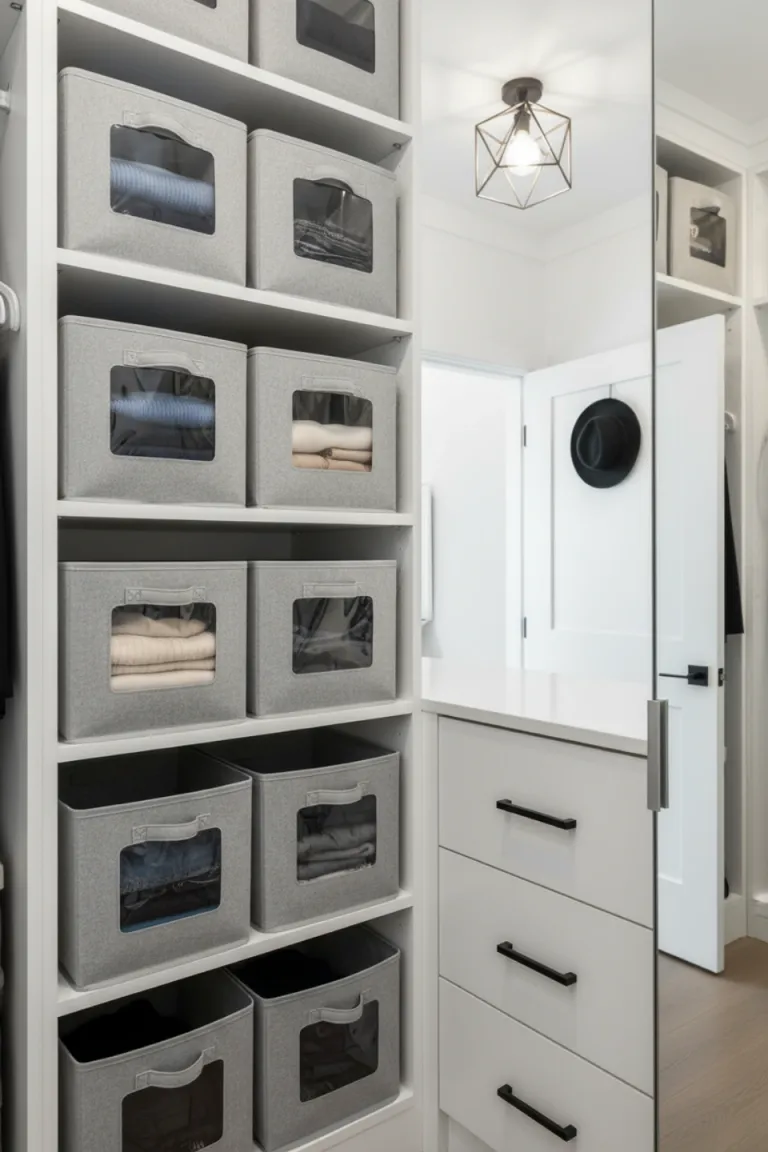 Fold Sweaters in Clear Boxes