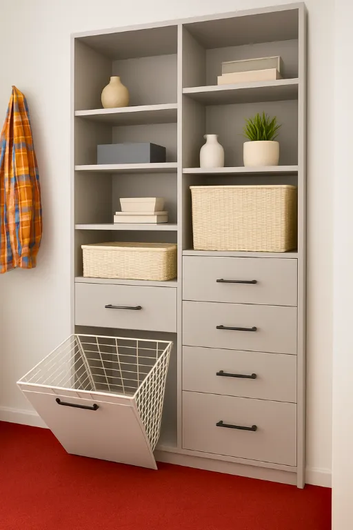 Hidden Hamper for Closet