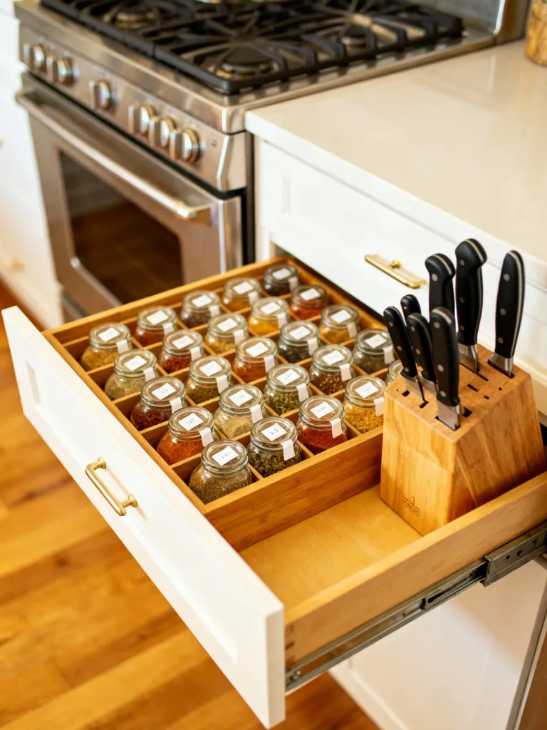 Include a Spice Storage Drawer