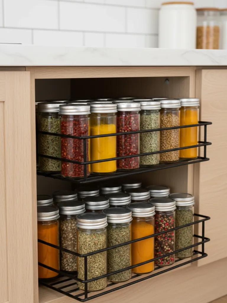 Pull-Out Spice Rack