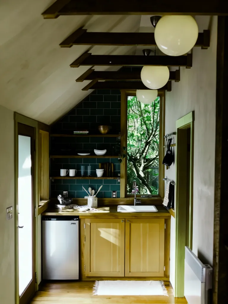 Use Sloping Walls in a Compact Area