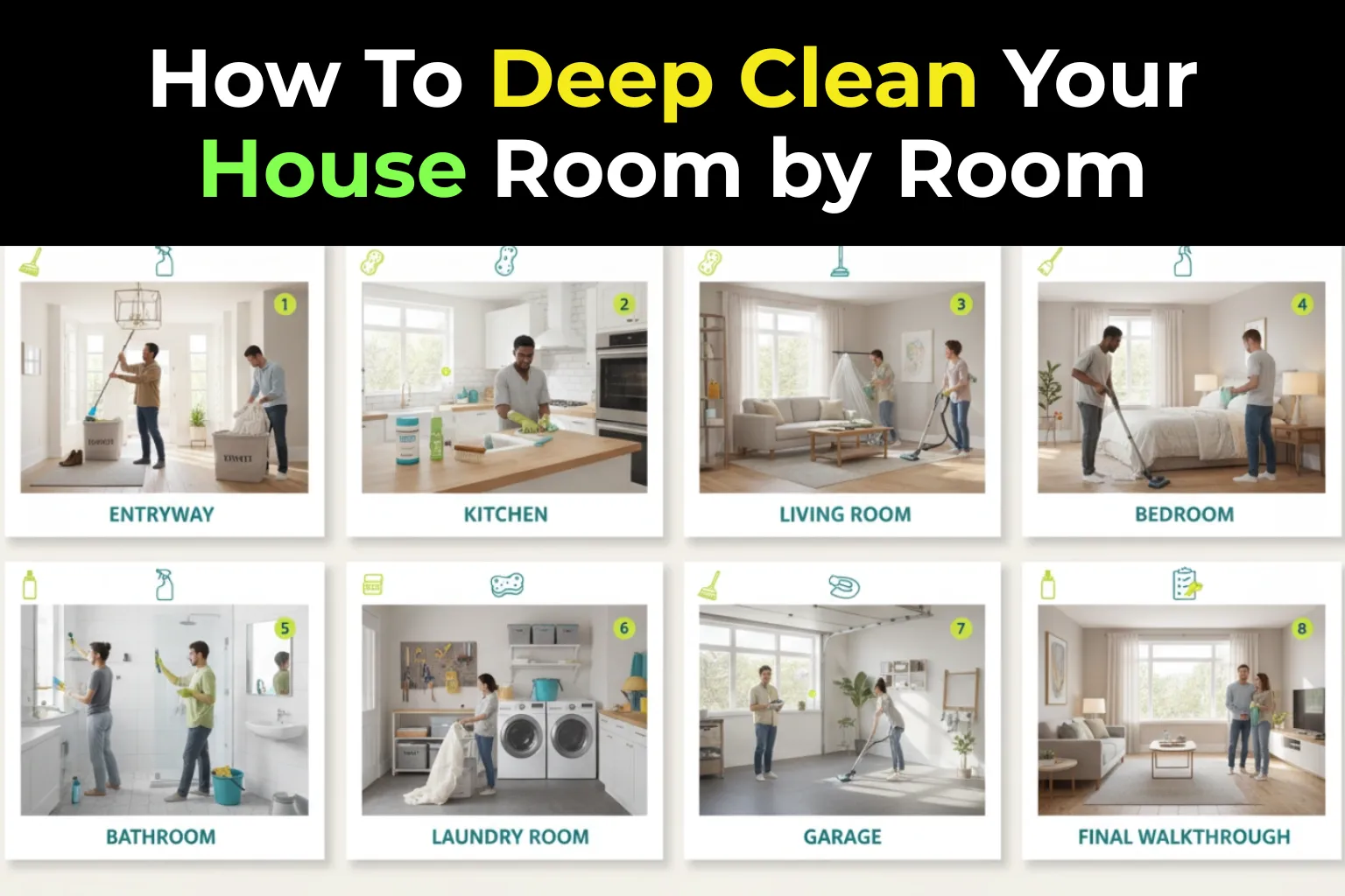 How To Deep Clean Your House Room by Room