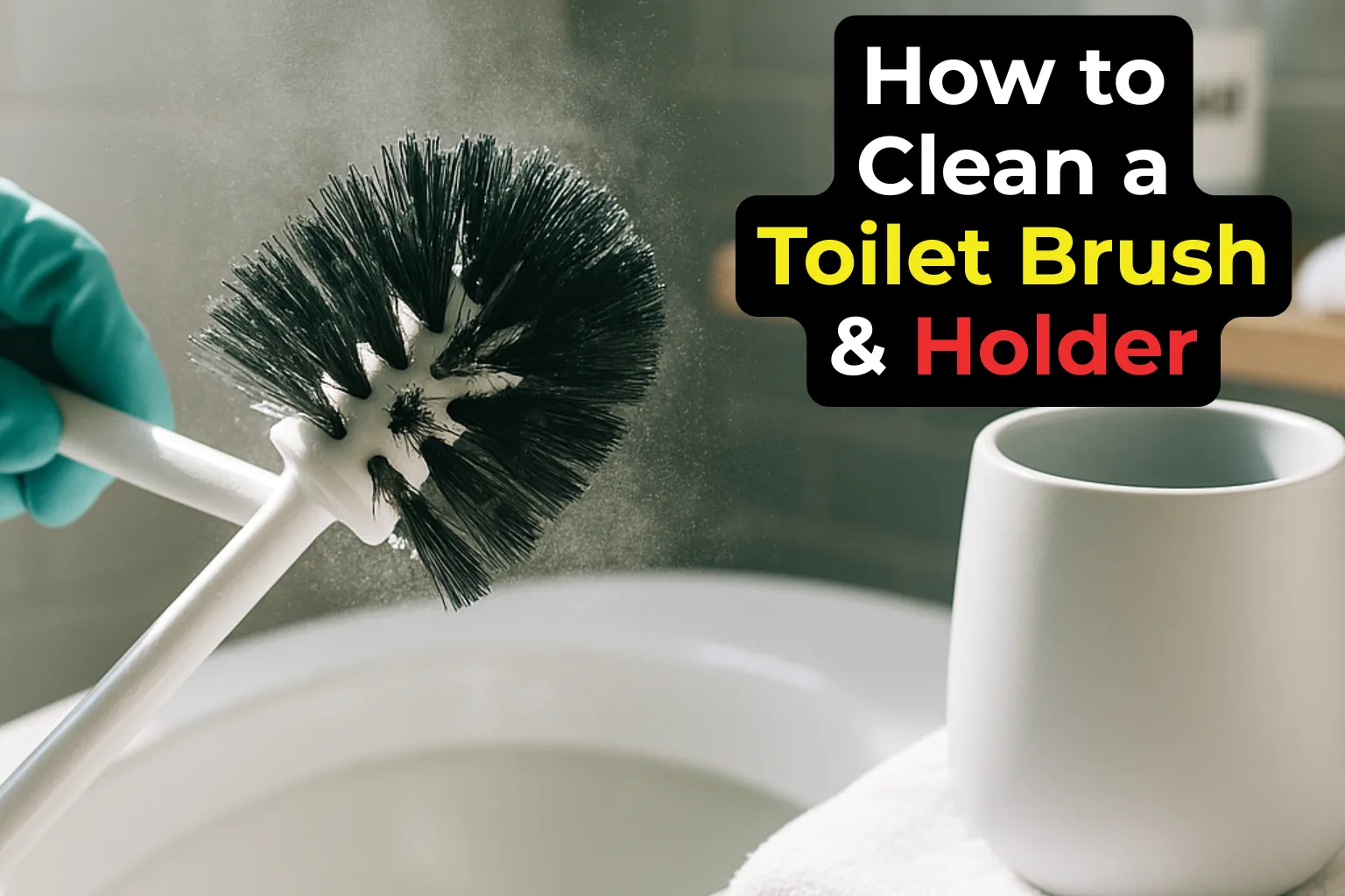 How to Clean a Toilet Brush & Holder