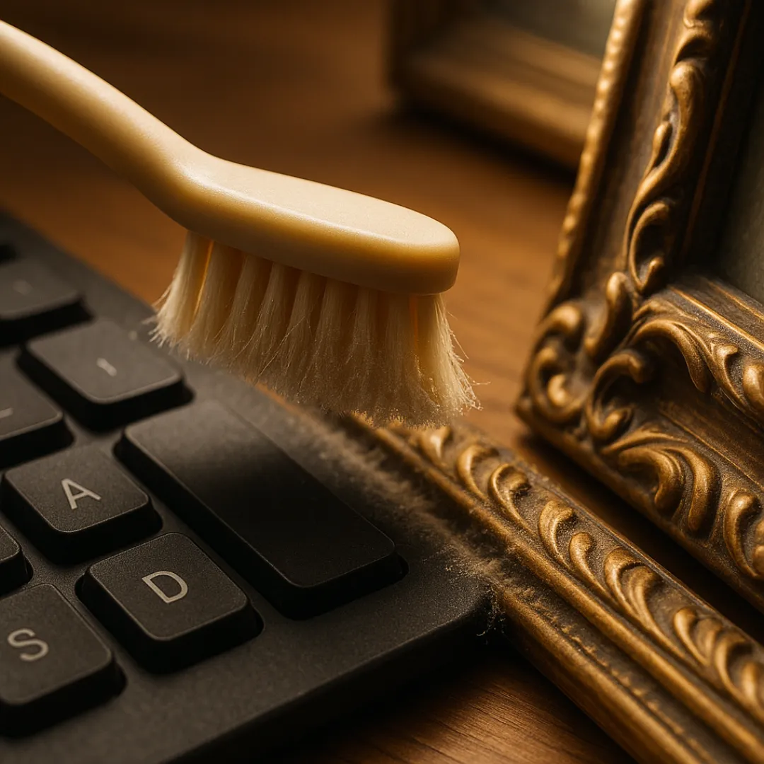 Use a Toothbrush for Dusting