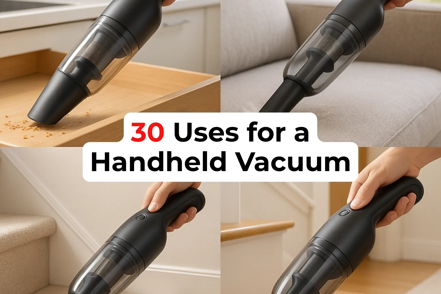 30 Surprising Uses for a Handheld Vacuum