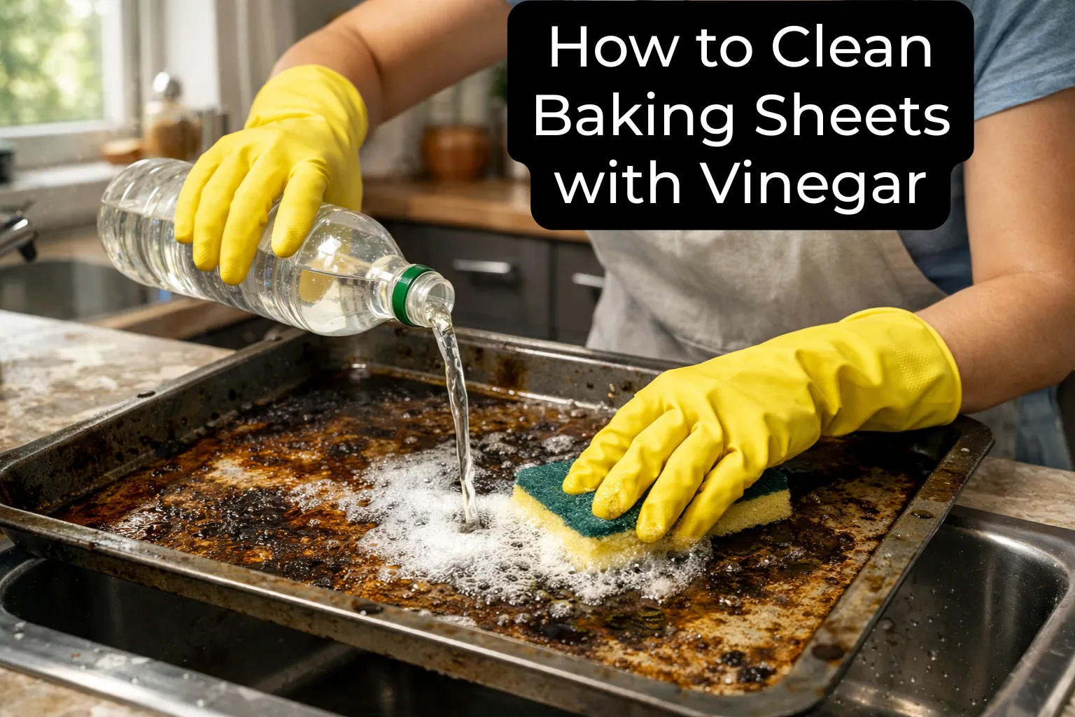 How to Clean Baking Sheets with Vinegar