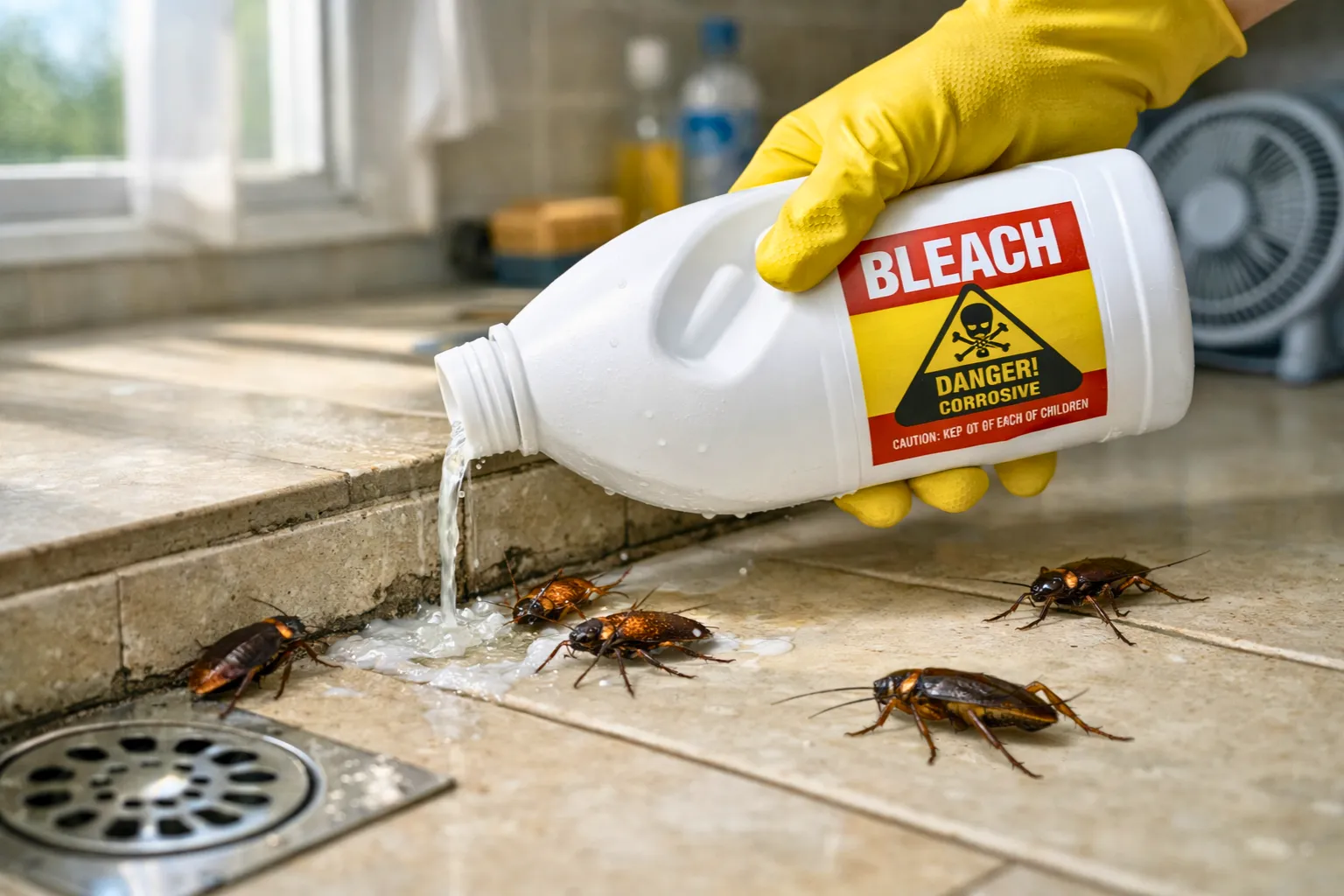 How to Get Rid of Cockroaches Using Bleach