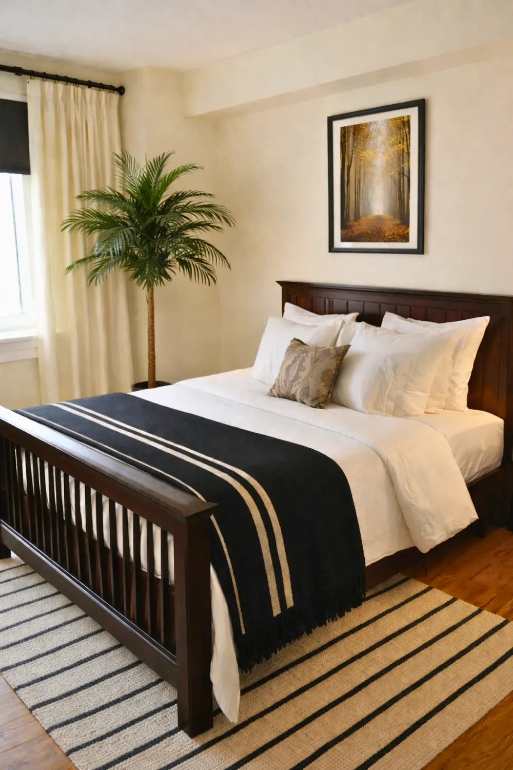 Add a Striped Elegance with Cozy Contrast