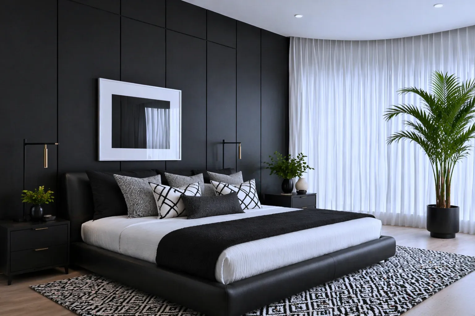 Black and White Bedroom Ideas