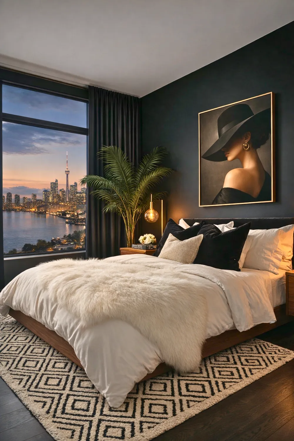 Modern Black-Cream Escape