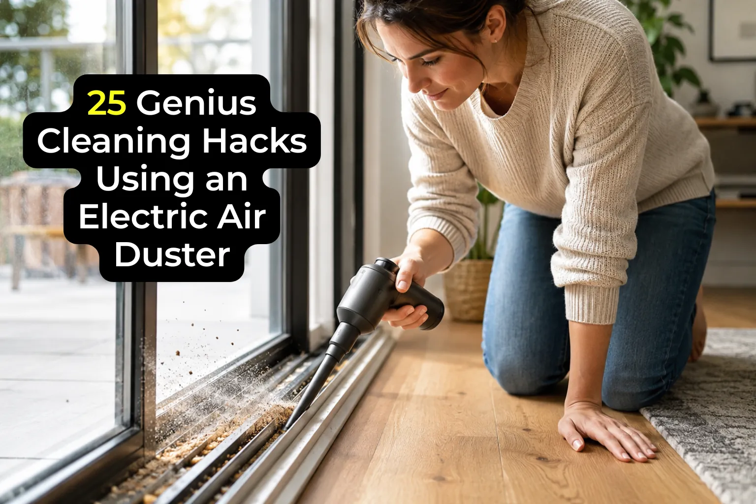 25 Genius Cleaning Hacks Using an Electric Air Duster